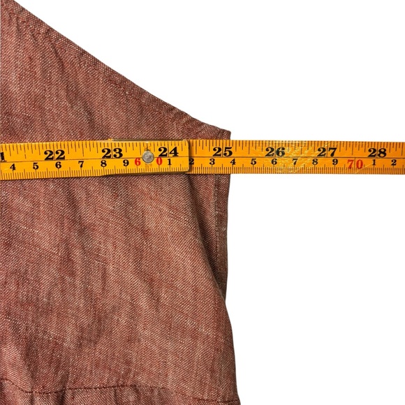 Flax 100% Linen Lagenlook Sleeveless Boxy Blouse Size 2G (22-24) Cottagecore - Picture 7 of 10